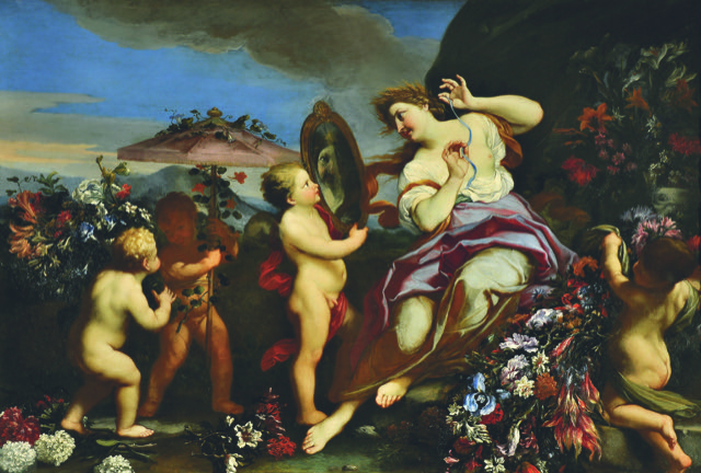 "The Summer," 1658-59, Oil on canvas, Palazzo Chigi, Ariccia by Carlo Maratti, called Il Maratta, and Mario Nuzzi, called Mario de' Fiori.
