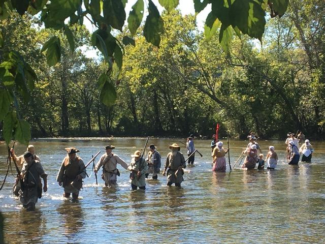 Celebrate at Sycamore Shoals State Historic Area, Elizabethton, Tennessee, as they re-live the muster of the Overmountain Men, which occurred at Sycamore Shoals over 200 years ago.