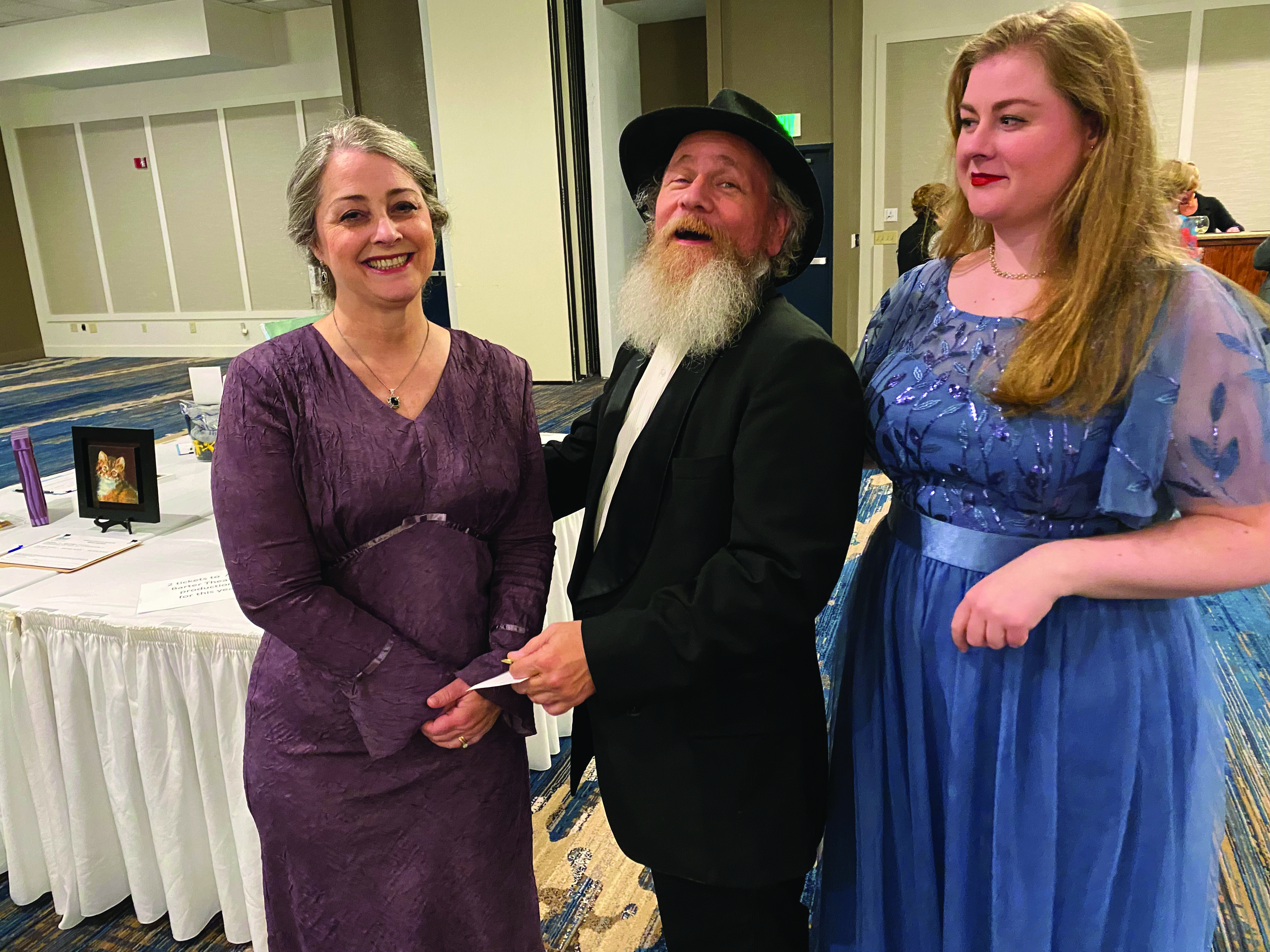 From left to right: Samantha Gray, Steve Baskett and Camille Gray