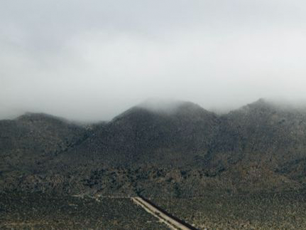 Richard Misrach, Wall, Jacumba, California, 2009, pigment print, image: 60 × 80 inches, framed: 61 × 81 × 2 inches. Courtesy the Artist. © Richard Misrach, courtesy Fraenkel Gallery, San Francisco.