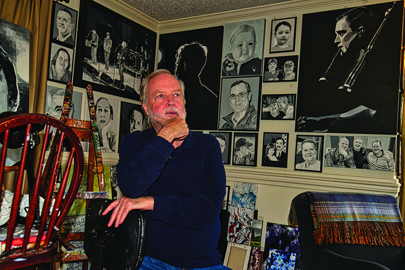 Scott MacMorran in his studio (photo by David Grace)