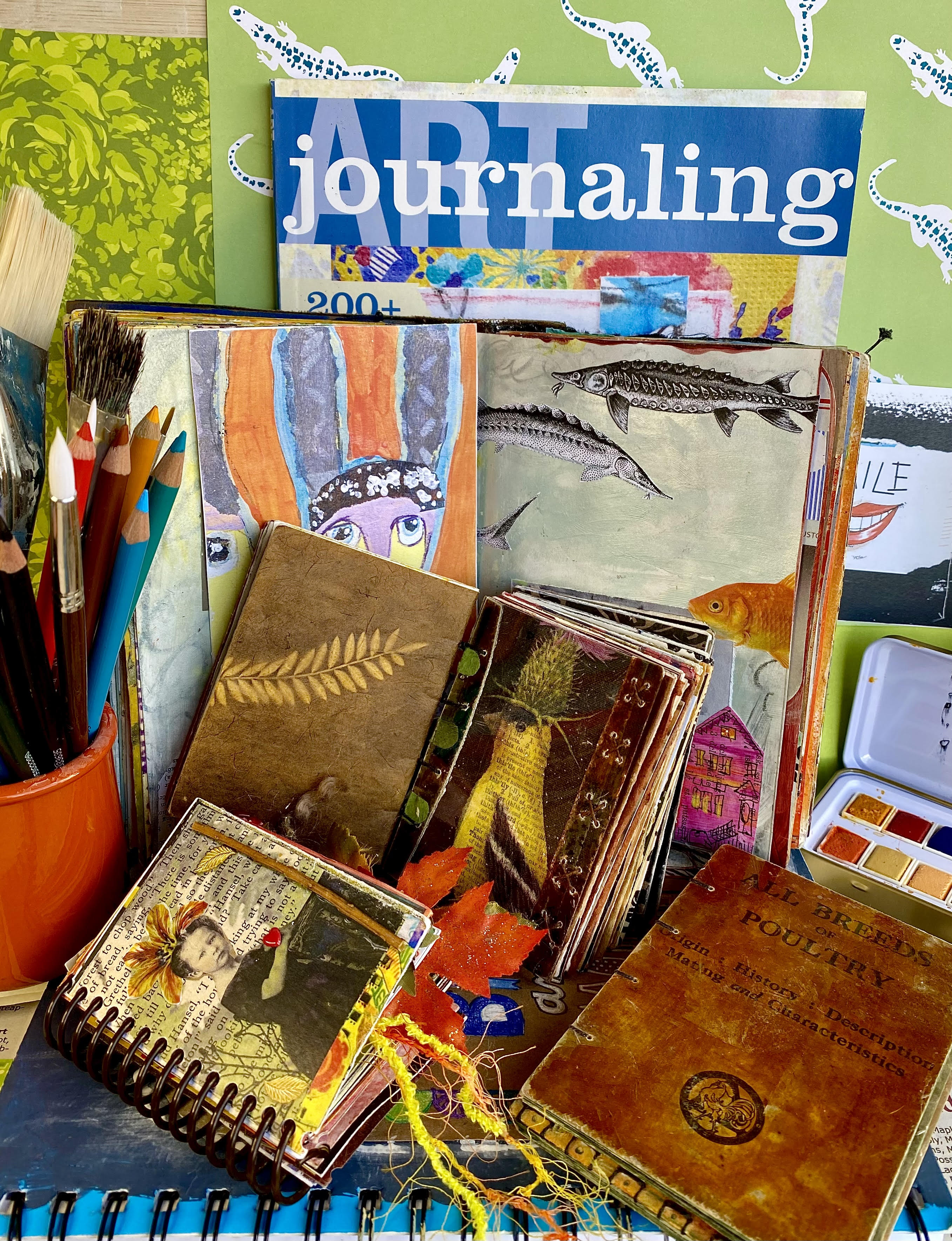 Art Journaling can take  a variety of forms.