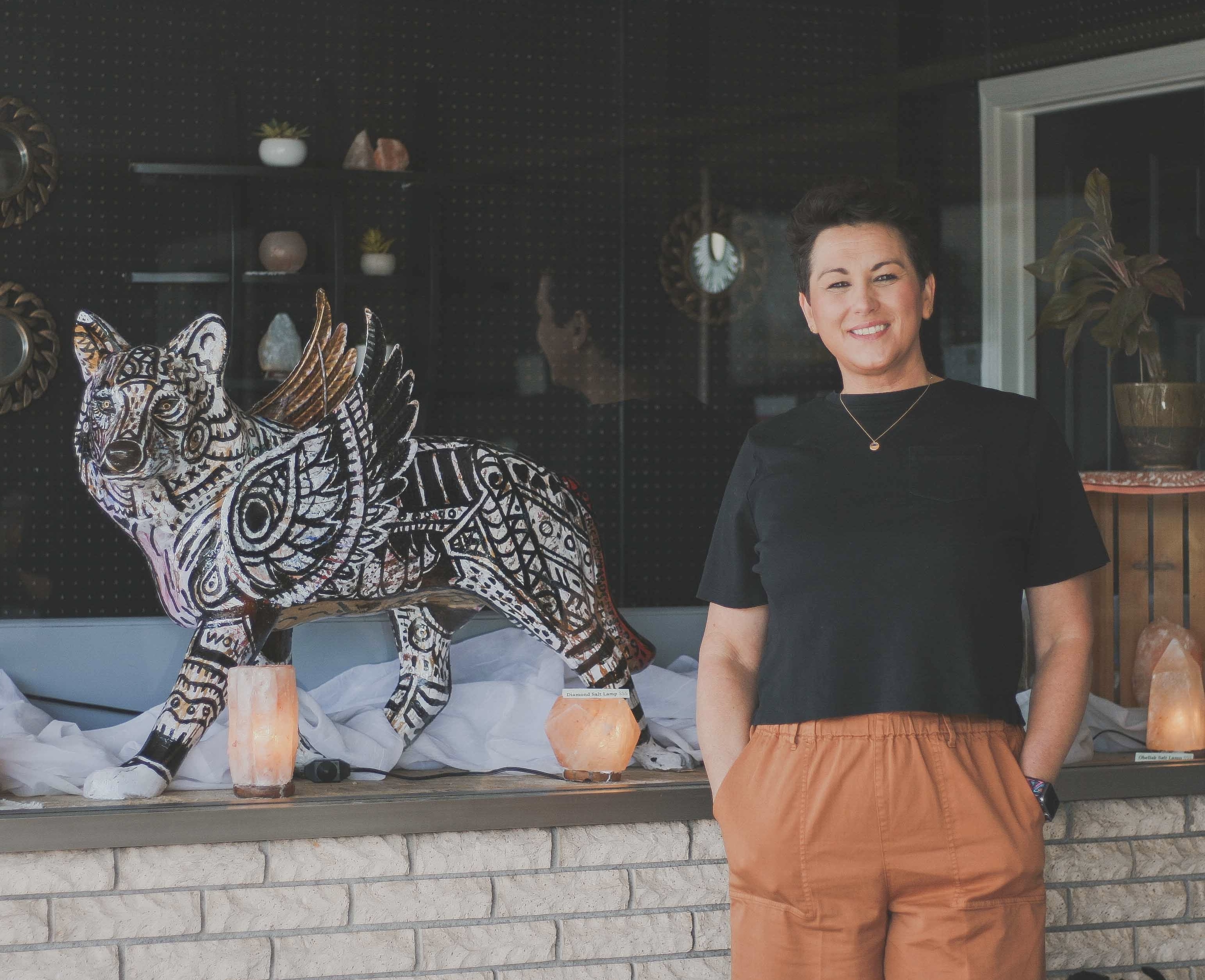 Owner Jill Woodward is shown outside her business, Salt of the Earth, Abingdon, Virginia. (photo by Breece Bryan)