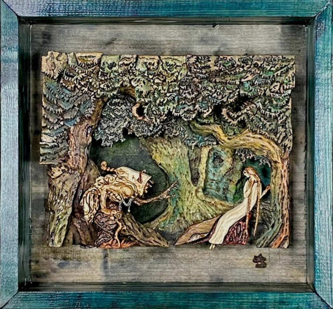 Art for Steven Griffin is on exhibit.