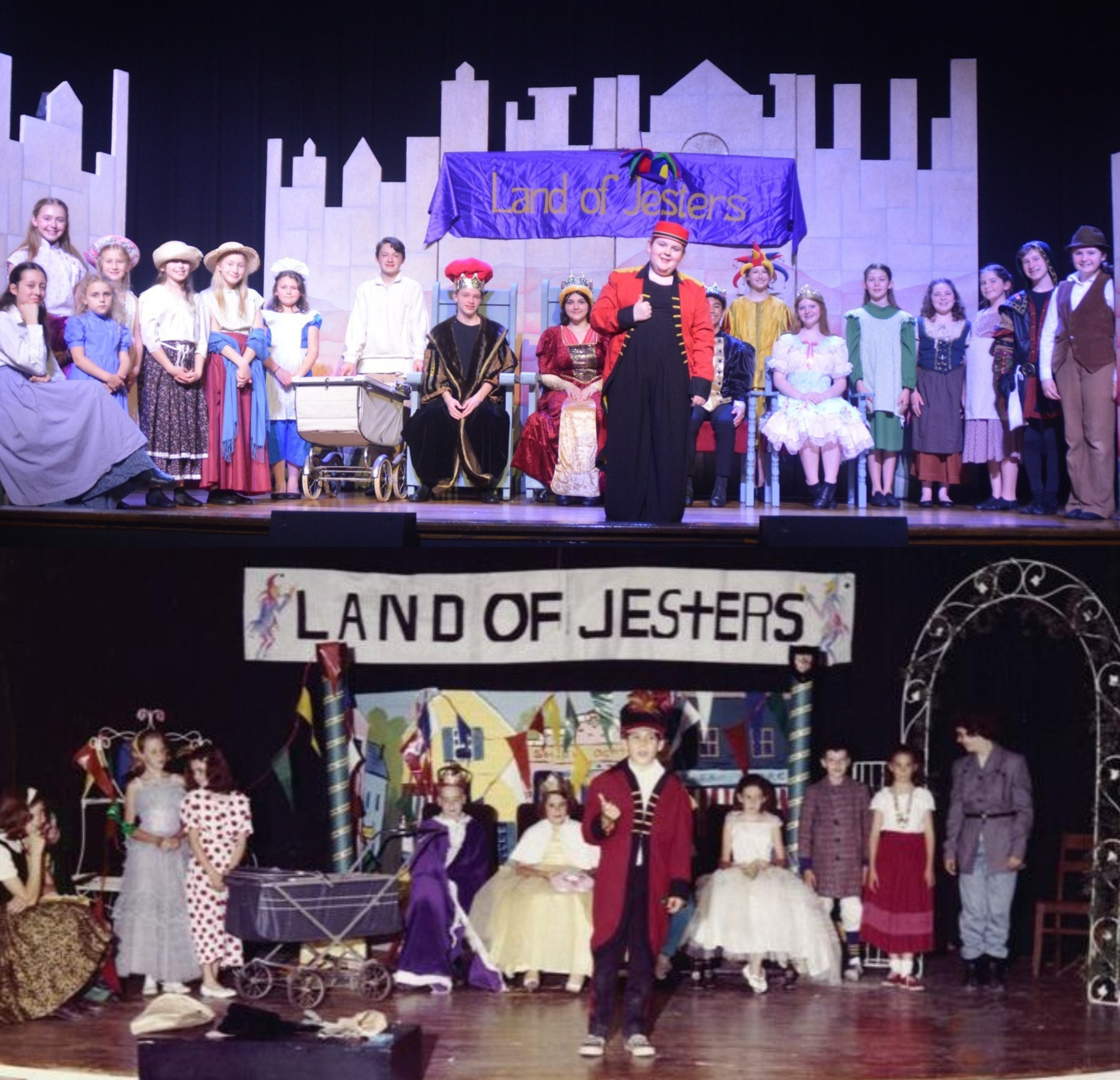 Top: "Land of Jesters" 2025. Bottom: "Land of Jesters" 1965