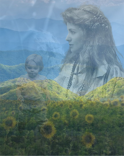 'The Harvester' by Autumn Roe is on display at The Arts Depot, Abingdon, Virginia.